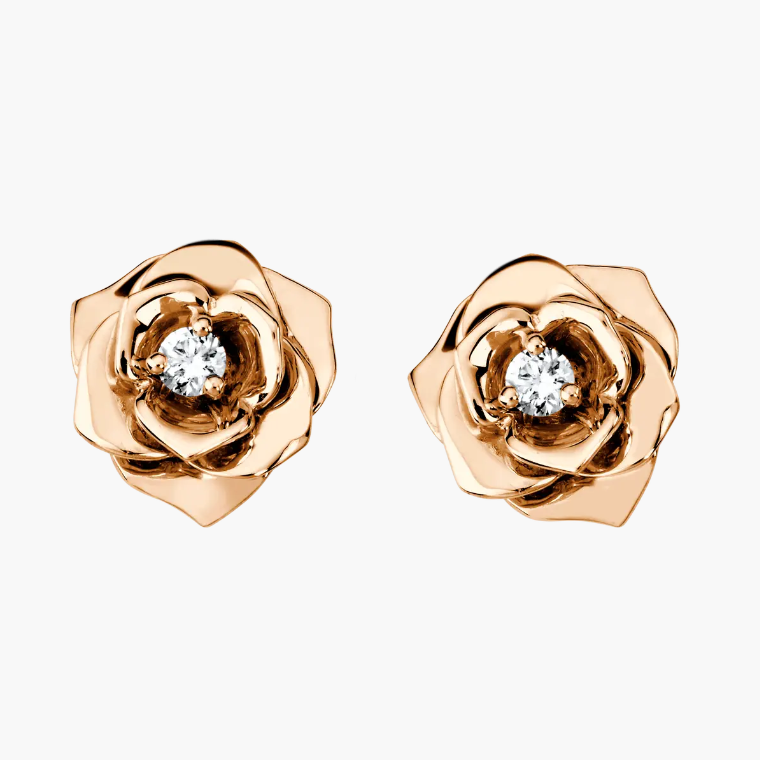 Piaget rose earrings